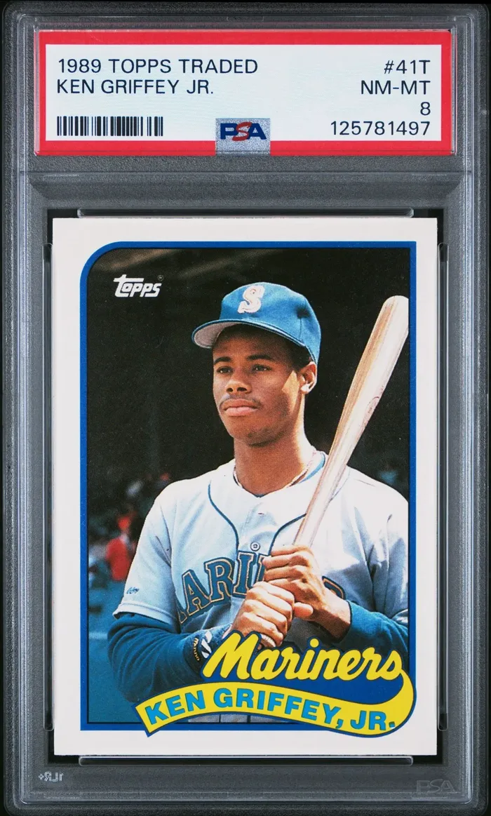 1989 Topps Traded Ken Griffey Jr. #41T, graded PSA 8 NM-MT